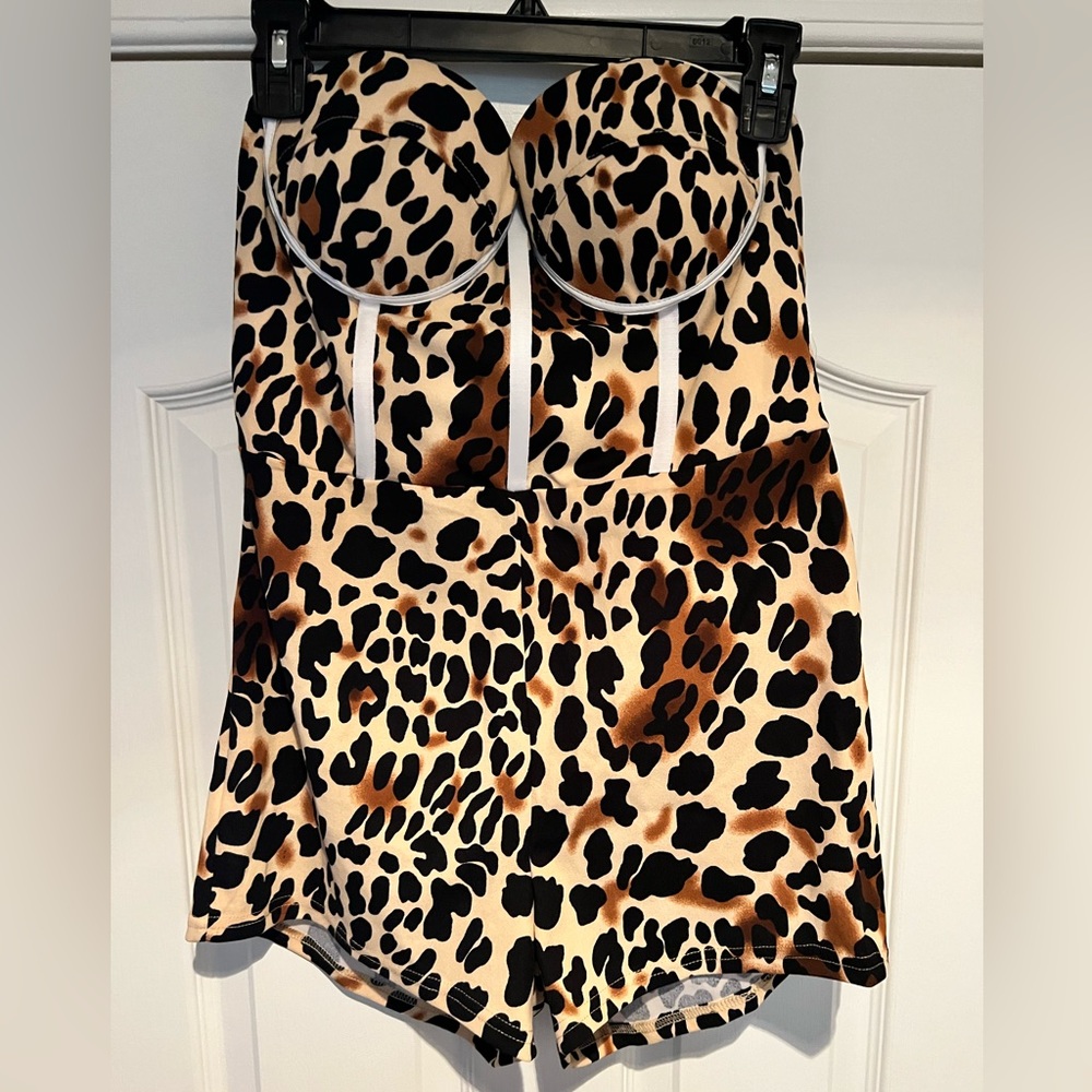 New Animal Print Romper